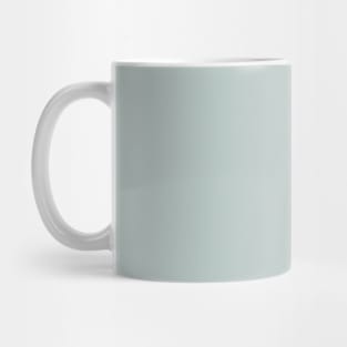 Minimalist pale dusty greenish gray color decor Mug